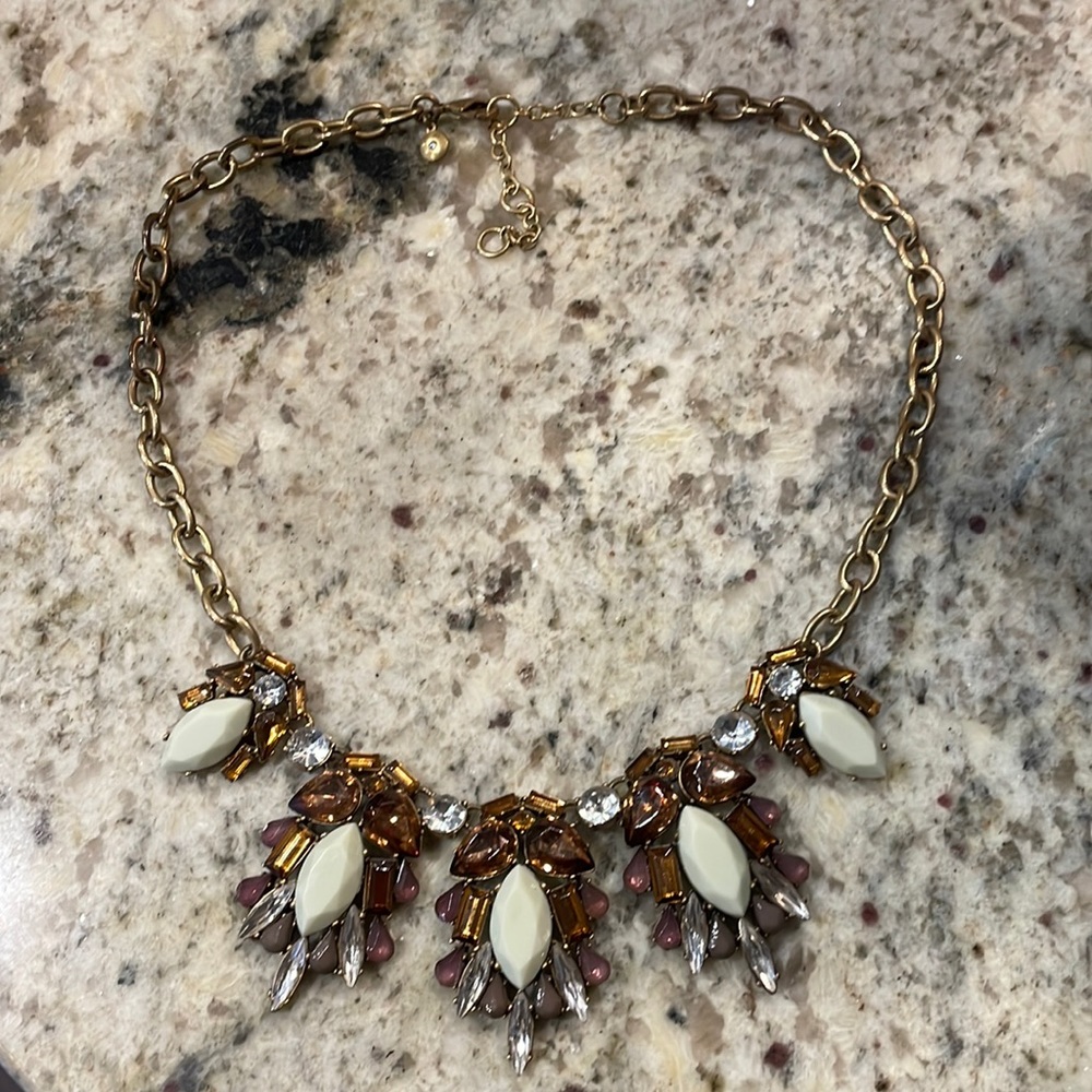 J.Crew brass collar necklace